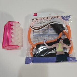 Stretch Band and Cellulite Massage Roller